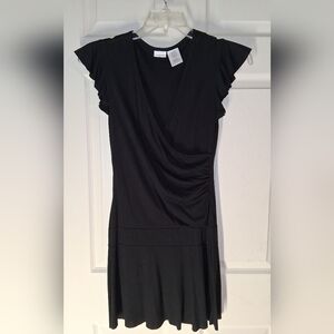 No Boundaries Black Ruffle Sleeve Dress